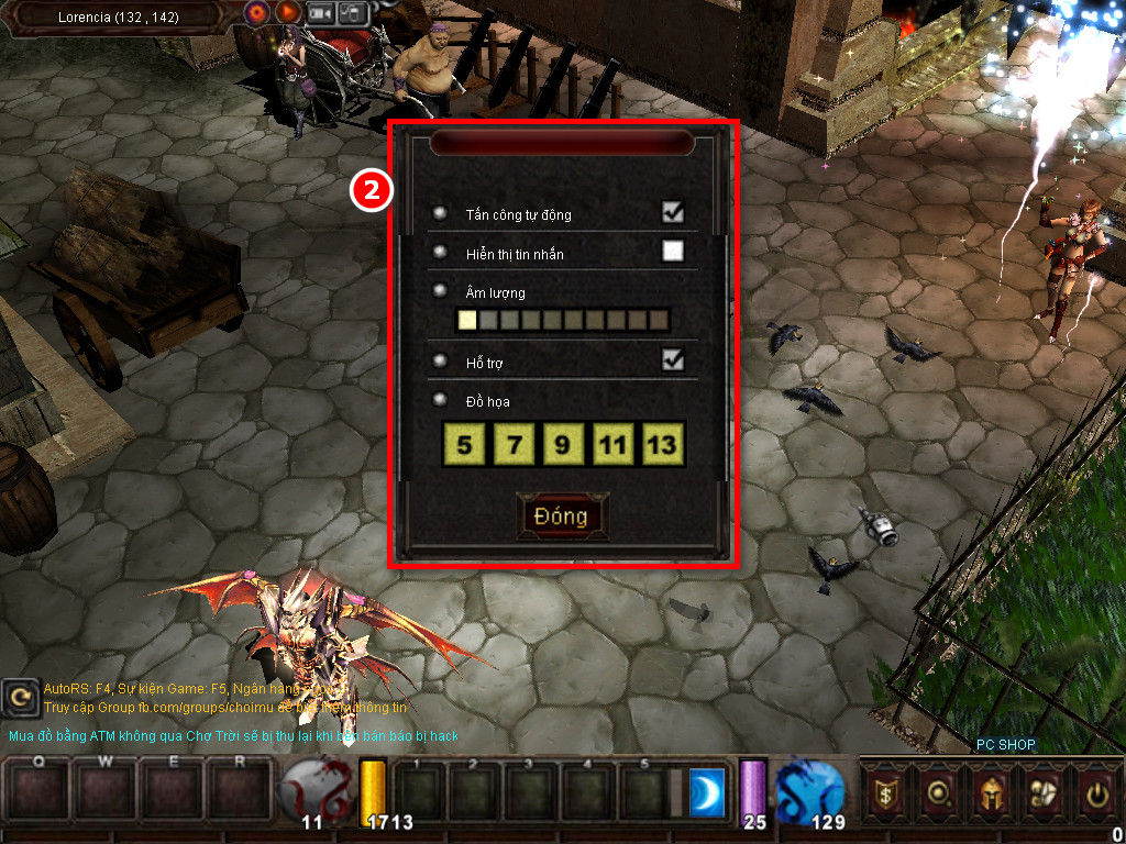 Chức năng chính của Game MU Việt Quốc Chức năng chính của Game MU Việt Quốc